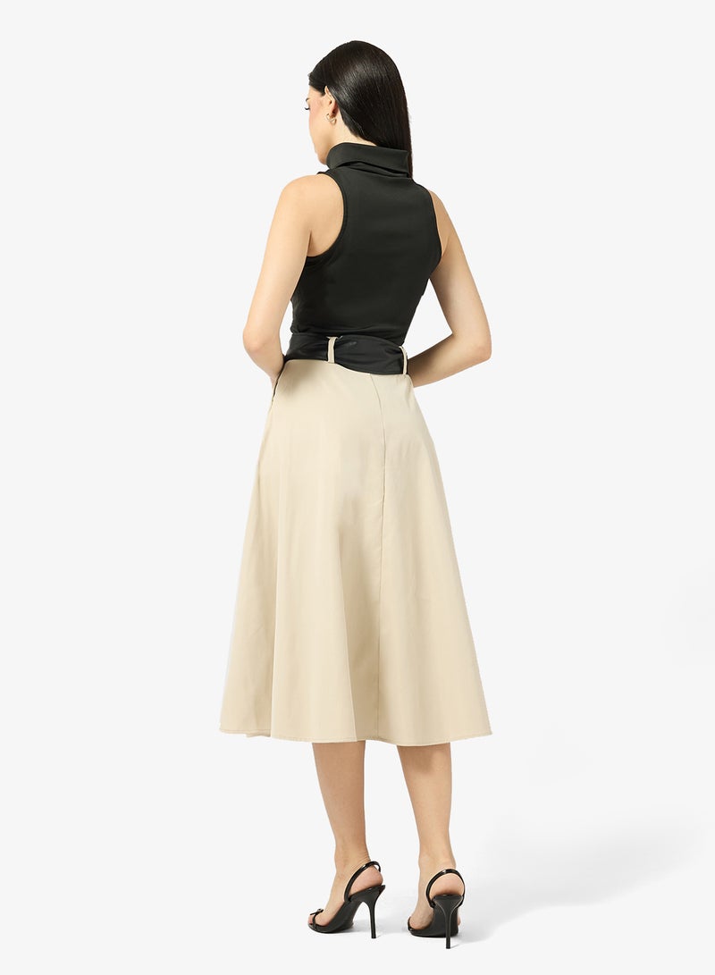 ELLA Colorblock A-line Dress - Image 2